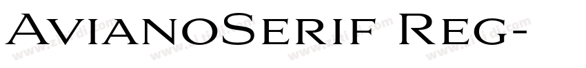 AvianoSerif Reg字体转换